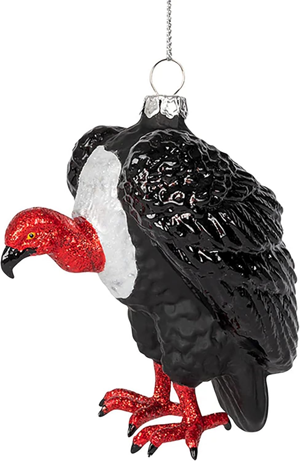 Vulture Ornament - Christmas Holiday Art Hand-Blown Glass Decor ® Archie McPhee