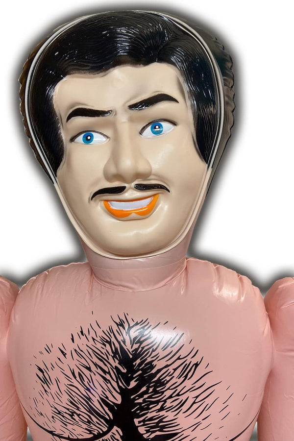 Inflatable Male John Doll Costume for Halloween, Bachelorette Party Gag Blow-Up