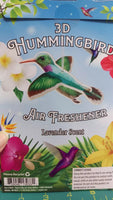 3D HUMMINGBIRD Bird Car Air Freshener -  (Lavender Scent) - Archie McPhee