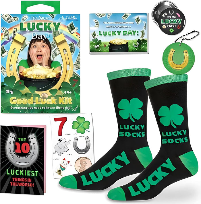 ULTIMATE GOOD LUCK KIT - Irish St. Patrick's Fun Party Gifts - Archie McPhee