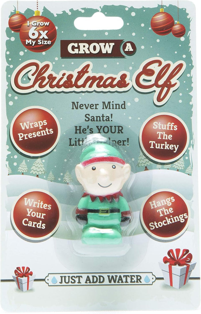 Grow A Christmas Elf Toy - Just Add Water 600% Larger! Children Stocking Stuffer