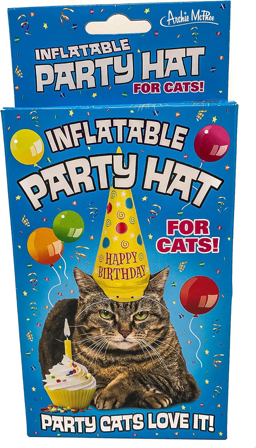 Birthday Inflatable Cat / Dog Party Costume Hat - SO FUNNY! ~  Archie McPhee