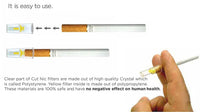 100 Packs Nic Out Cigarette Disposable Smoking Filter Holders (3,000 filters)