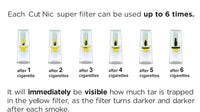 Nic-Out Paquetes de 10 filtros de cigarrillos desechables (300 filtros)