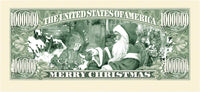 100 TOTAL - One Million Santa Claus Christmas Holiday Novelty Play Money Bills