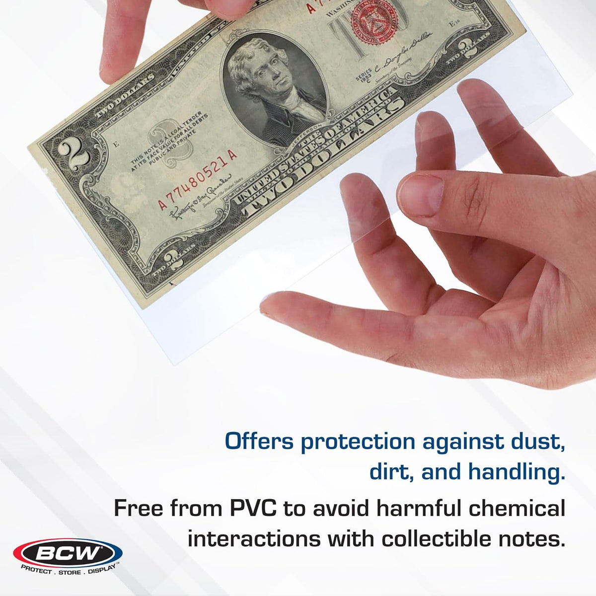 100 Pack - Regular Bill Currency Sleeves - Protect Your NOVELTY MONEY!