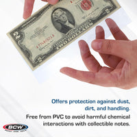 100 Pack - Regular Bill Currency Sleeves - Protect Your NOVELTY MONEY!