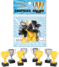 Itty Bitty Trophies (Bag of 8) - Mini Prize Trophy Toy Figurines - Archie McPhee