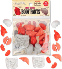 Itty Bitty Body Parts (Bag of 14)  Tiny Figurines Craft Art Toys - Archie McPhee