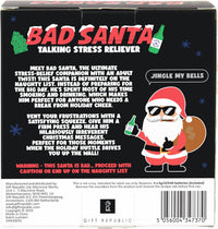 🎅 Funny Bad Santa Talking Stress Toy – Naughty Xmas Gift  | Sound Machine GaG