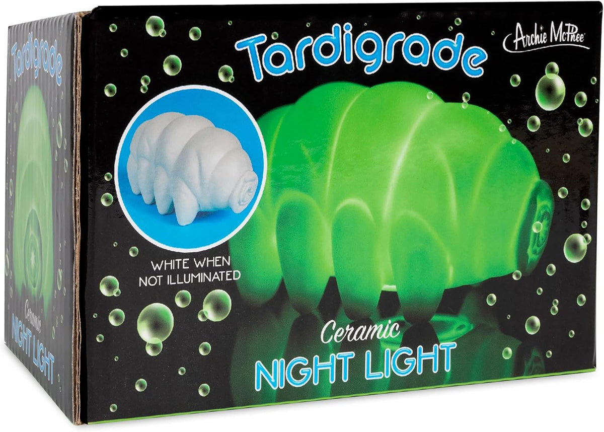 Tardigrade Ceramic Night Light - Green Color LED Lamp - Archie McPhee