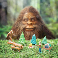 BIGFOOT BASECAMP - Miniature Figurines Toy Art Craft Play Set - Archie McPhee