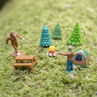 BIGFOOT BASECAMP - Miniature Figurines Toy Art Craft Play Set - Archie McPhee