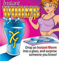 12 PACKS - INSTANT MAGGOT GRUB WORMS - Drink Magic Trick Gag Prank Novelty Joke