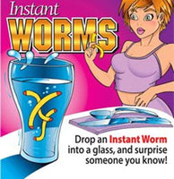 12 paquetes-gusanos instantáneos de gusanos-bebida truco mágico broma novedad broma