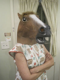 THE ORIGINAL HORSE MASK - Quality Latex Party Halloween Costume - Archie McPhee