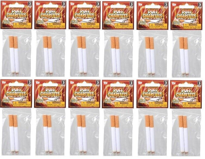 24 JOKE PUFF CIGARETTE - Fake Smoke Magic Trick Gag Prop Costume Accessory Toy