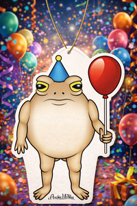 🎉 Party Frog Air Freshener – Your Car’s New BFF! 🐸🎈 Birthday Cake Sent 🍰