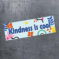✌️"Kindness is Cool" ❤️ Peace Love Positive Bumper Car Fridge Magnet - USA Made