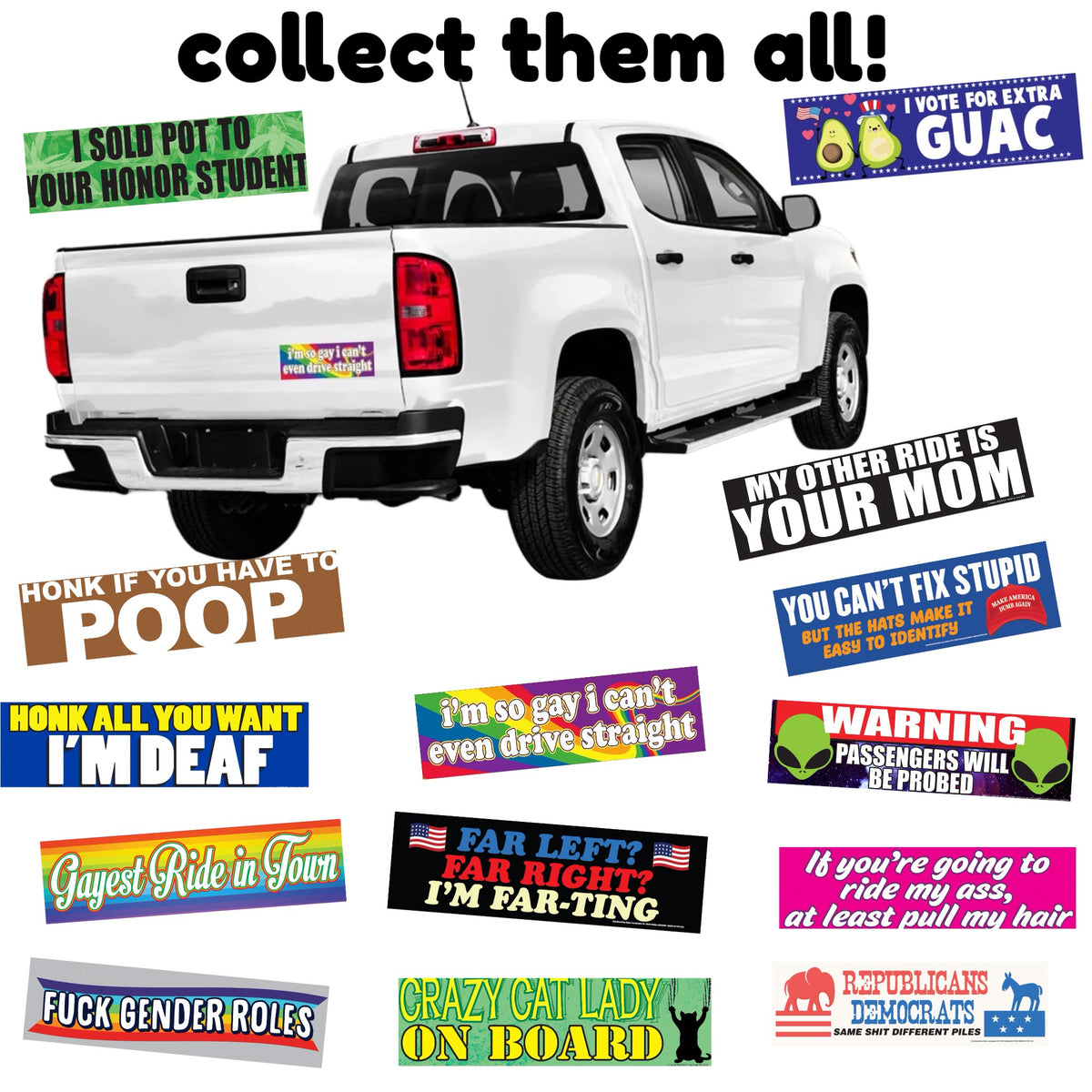 👩 "Because I'm A Lady, ASSFACE" 😂 Funny Bumper Car Fridge Magnet | USA Made