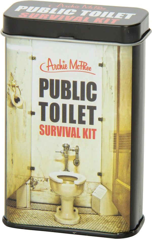 Public Toilet Potty Survival Kit - Funny Bathroom Gag in a Tin - Archie McPhee