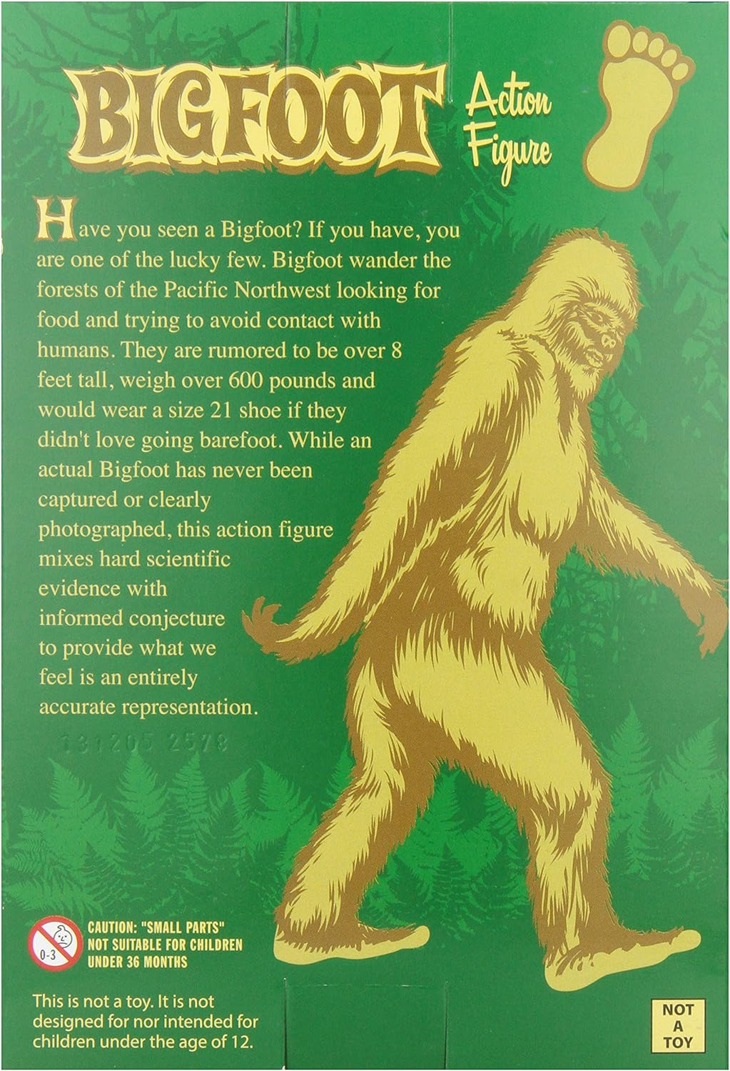 BIGFOOT Action Figure - Sasquatch Legendary Monster Statue Toy - Archie McPhee