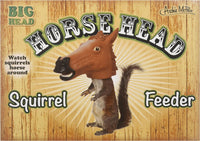 Horse Head Squirrel Feeder - Wildlife Garden Outdoor Home Gift ~ Archie McPhee