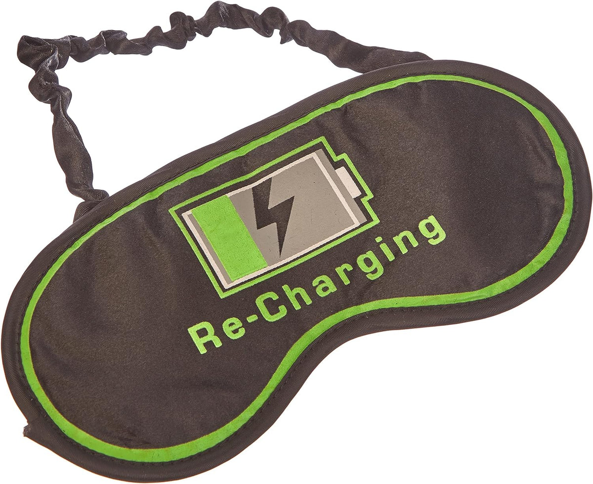 Re-Charging Sleep Mask - Glow in Dark Funny Sleeping Eye Blindfold Soft EyeMask