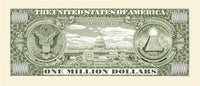 100 TOTAL Traditional Million Dollar Party Novelty Fake Casino Poker Money Bills