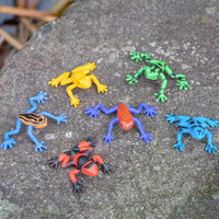 Itty Bitty Poison Dart Frogs (Bag of 6)  Miniature Toy Figurines - Archie McPhee