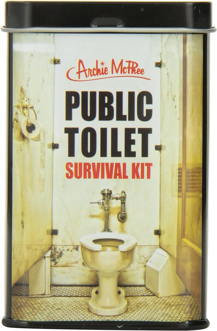 Public Toilet Potty Survival Kit - Funny Bathroom Gag in a Tin - Archie McPhee