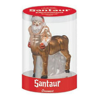 Santaur Ornament - Santa Claus Horse Christmas Hand-Blown Glass ® Archie McPhee