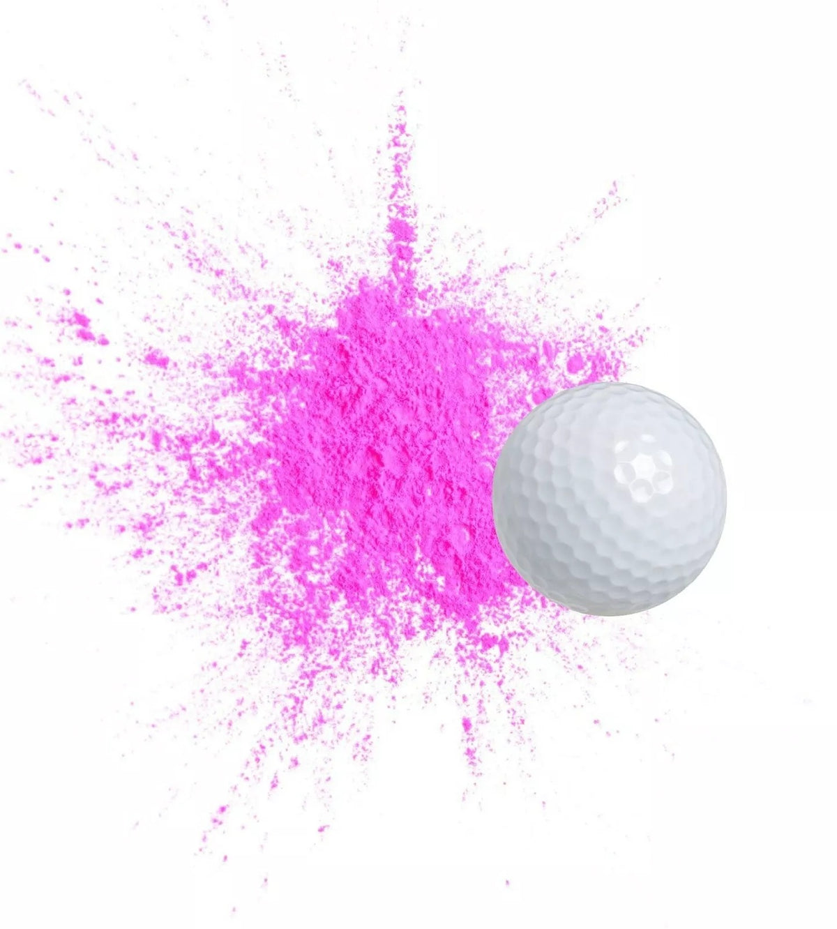 Gender Reveal Golf Ball - Blue Exploding Powder - It’s a Girl