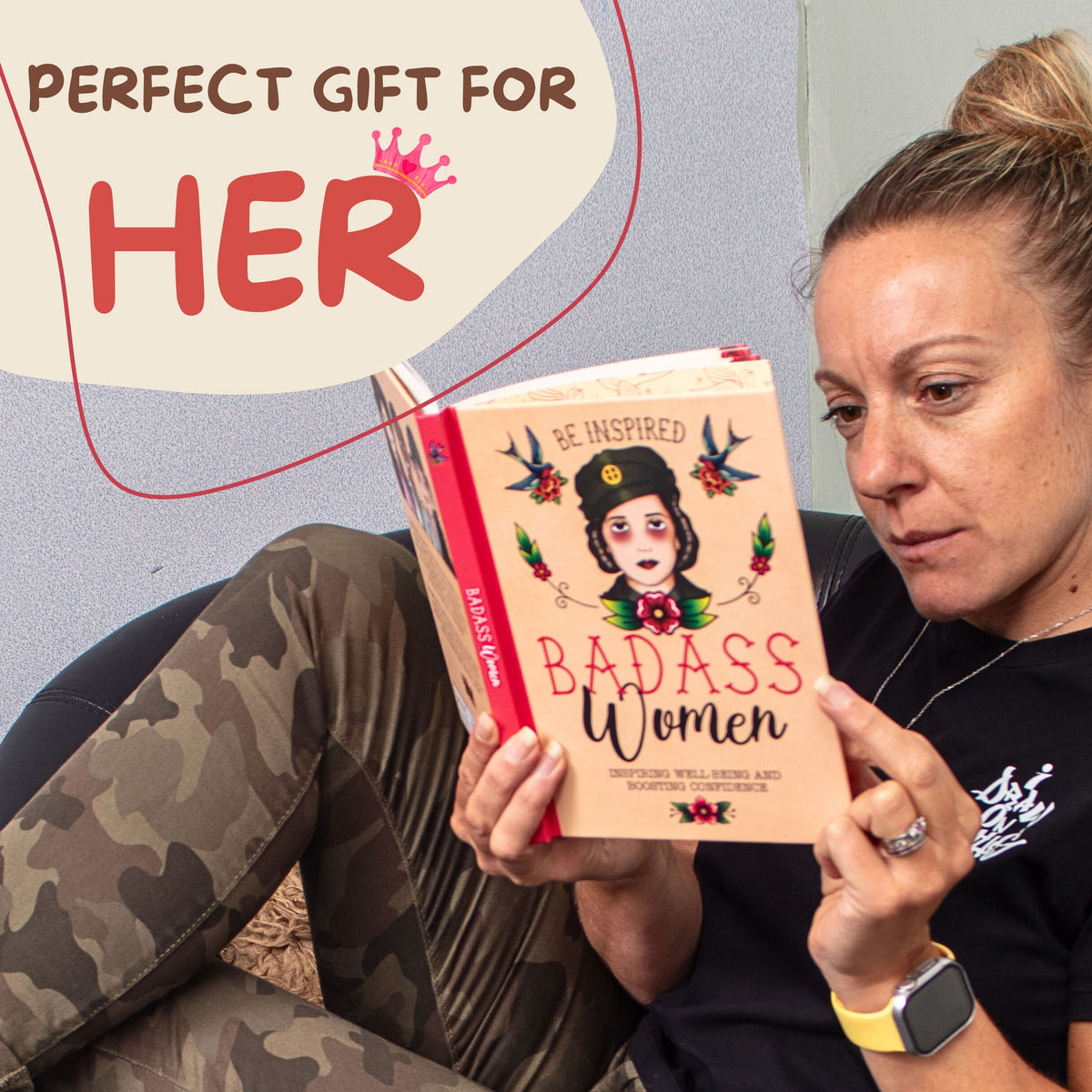 Badass Woman Book 💪🔥 Girl Power Inspirational Gift for Women Hardcover 📖✨