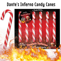 Dante's Inferno Spicy Hot Candy Canes Christmas Holiday Fun Gag - Archie McPhee