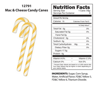 Mac & Cheese Flavored Candy Canes - Bizarre Christmas Gag Joke - Archie McPhee