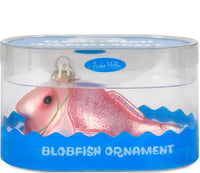 BLOBFISH Ornament - Christmas Holiday Art Hand-Blown Glass Decor ® Archie McPhee