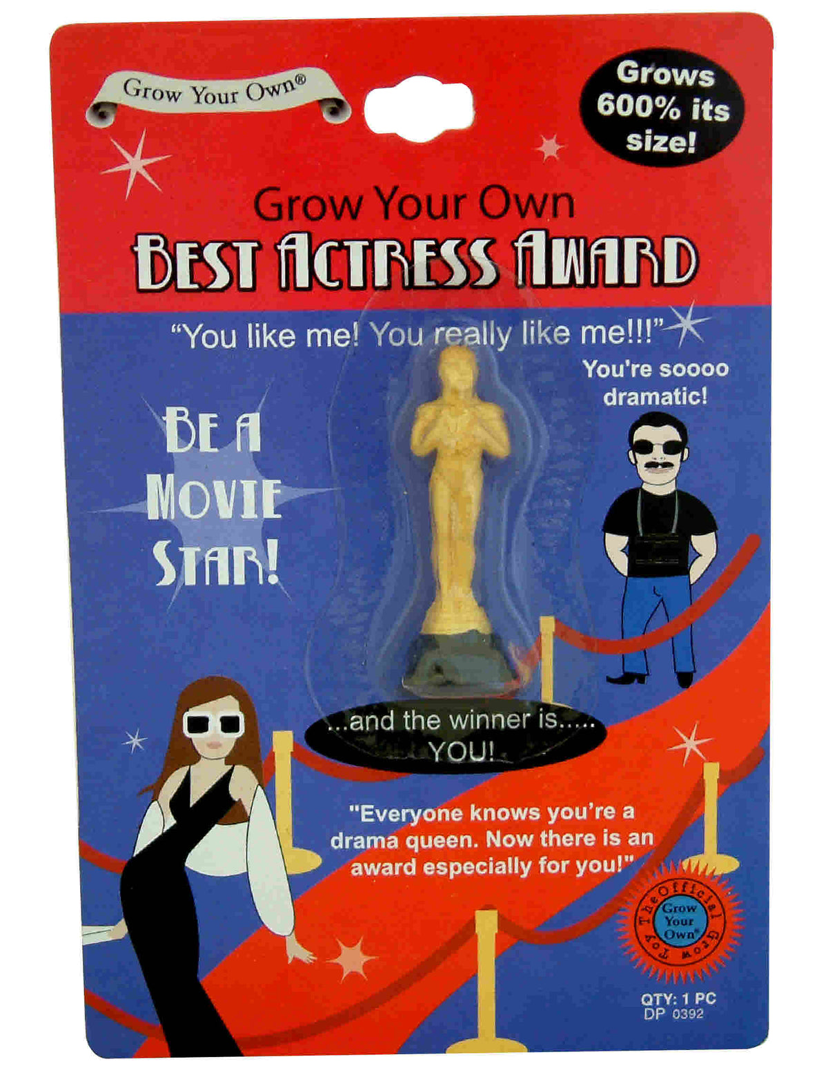🎬🏆 The Grow Your Own Best Actress Award! 🌟Funny Drama Queen Novelty Gag Gift