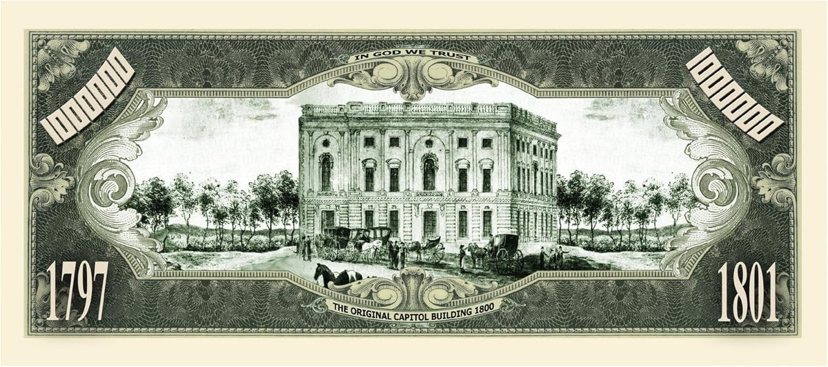 100 TOTAL John Adams Million Dollar Money Novelty Party Play Collectible Bills