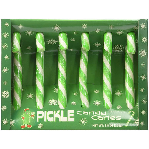 PICKLE Dill Flavored Candy Canes - Funny Christmas Gag Joke Gift - Archie McPhee