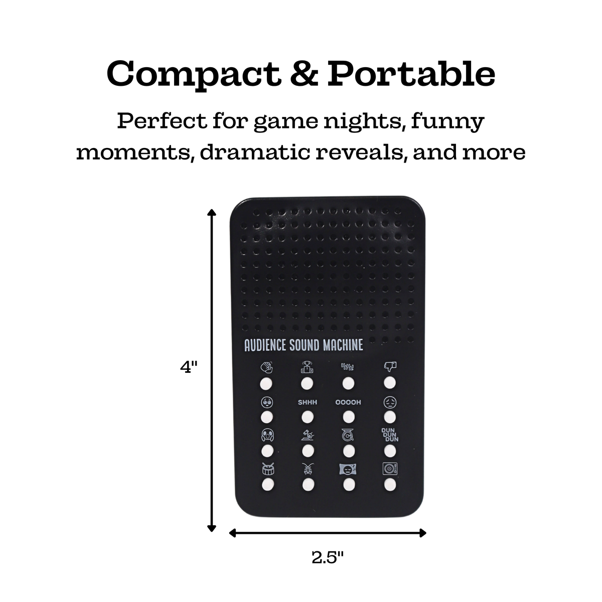 Instant Audience Sound Machine Electronic Noisemaker 🔊 16 Sounds Cheers, Boos,Crickets, etc