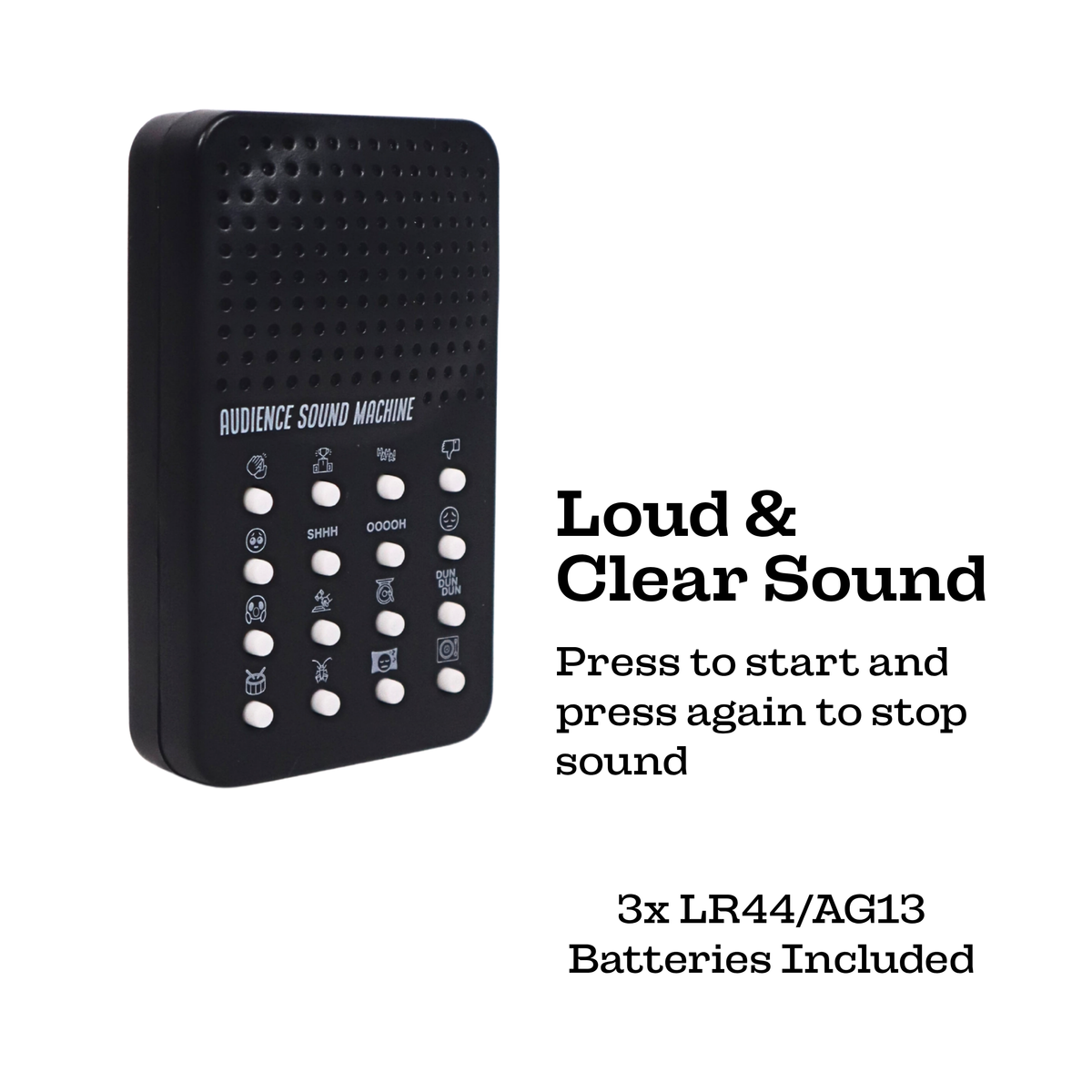 Instant Audience Sound Machine Electronic Noisemaker 🔊 16 Sounds Cheers, Boos,Crickets, etc