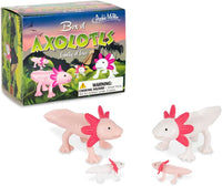 Box of Axolotls - Family of 4 - Mini Assorted Figurine Toy Set - Archie McPhee