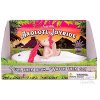 Axolotl Joyride: Cute Pink Pull Back Car Racing Child Toy - Archie McPhee