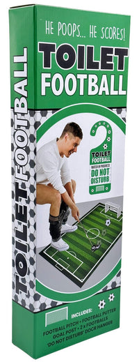 Toilet Soccer Football Game with a Fun Golf Twist - Hilarious Bathroom Potty Gag