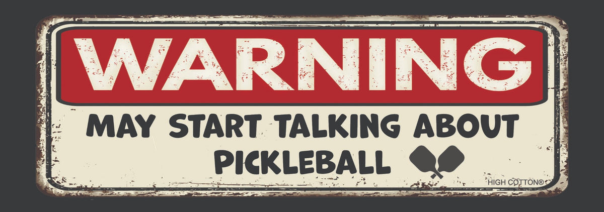 ⚠️ WARNING ⚠️ 🎾 Pickleball Talker 🥎 Funny Bumper Car Magnet | Made in USA