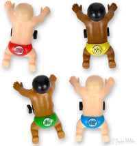 Racing Babies (set of 4) Funny Pull Back Baby Race Toys - Archie McPhee