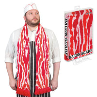 BACON SCARF Large 71" Soft-Knit ~ Funny Gag Gift - Archie McPhee