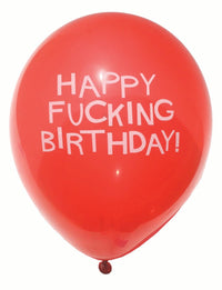 8pk 🎈 Happy FU#%ING Birthday Party Balloons Funny Adult Gag Naughty Birthday LOL 🎈😂