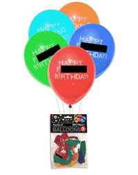 8pk 🎈 Happy FU#%ING Birthday Party Balloons Funny Adult Gag Naughty Birthday LOL 🎈😂